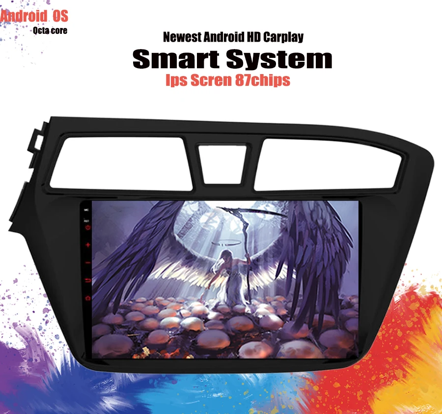 Excellent Android 9.1 Car DVD Stereo Multimedia Headunit For HYUNDAI I20 2015 -2018 Auto PC Radio GPS Navigation Video Audio 4G RAM System 2