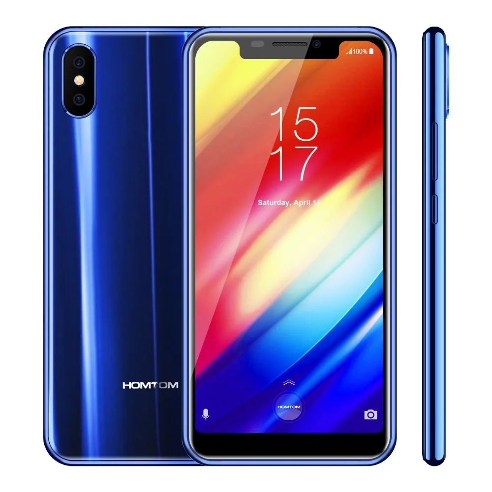 HOMTOM H10 5 85 дюймовый Android 8 1 4 Гб + 64 мобильный телефон Face ID функцией отпечатков