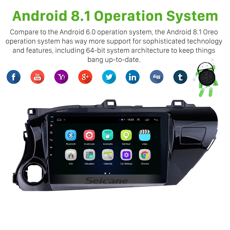 Автомагнитола Seicane 2DIN android видеоплеер навигация GPS для Chevy Chevrolet SPARK 2018 поддержка