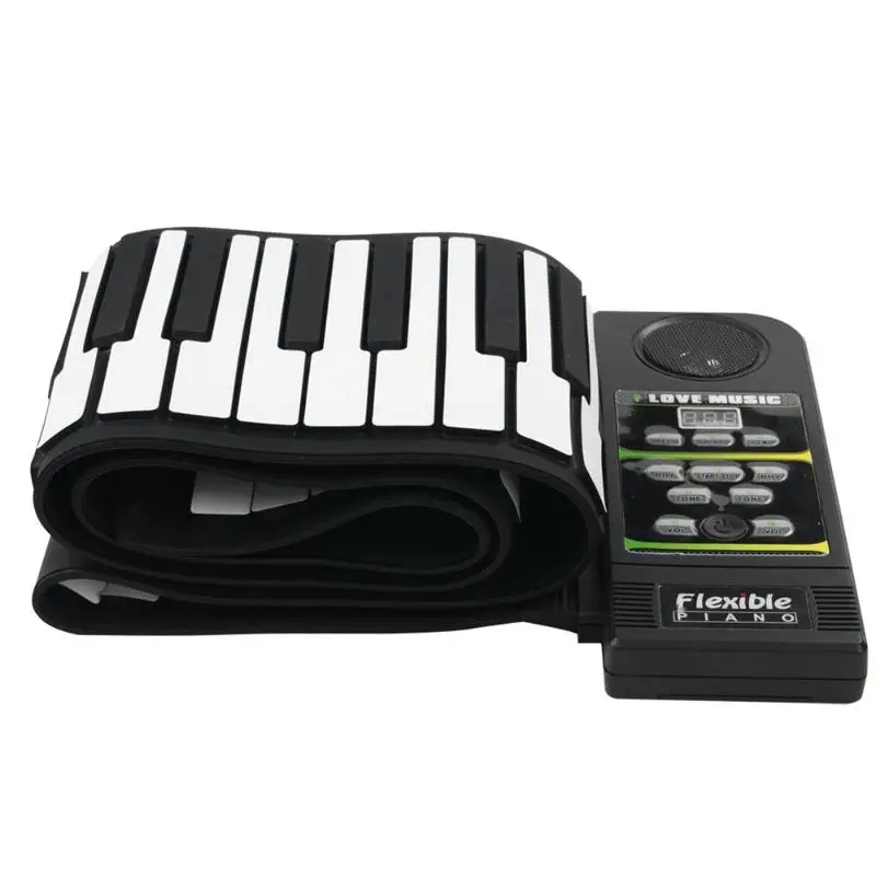  Portable 37/49/61/88 Keys Roll Up Piano Flexible Silicone Roll Up Folding Piano Keyboard for Child 