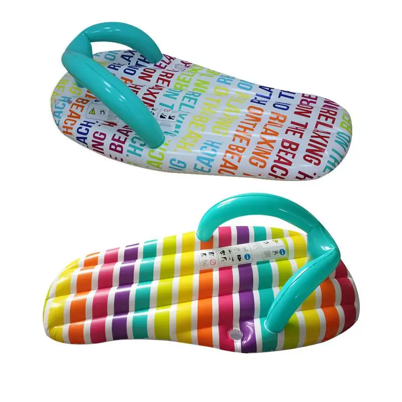 

Water Slippers Shaped Pool Float Inflatable Floating Row Bed Swimming Circle Water Toy for Children Adults Sea Party