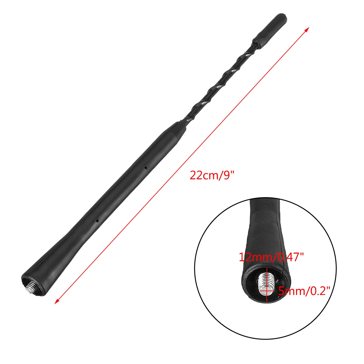 9 inch Car Auto Stubby Whip Roof Fuba Mast Antenna For BMW Z 3 4 For