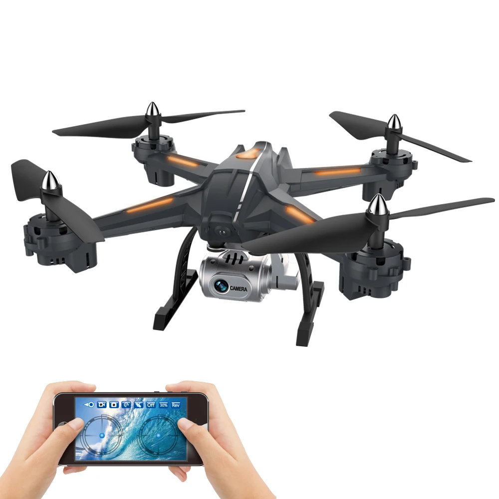 

XYCQ-S5 WiFi FPV Drone with 720P Wide-Angle HD Camera Live Video RC Quadcopter with Altitude Hold, Gravity Sensor Functi