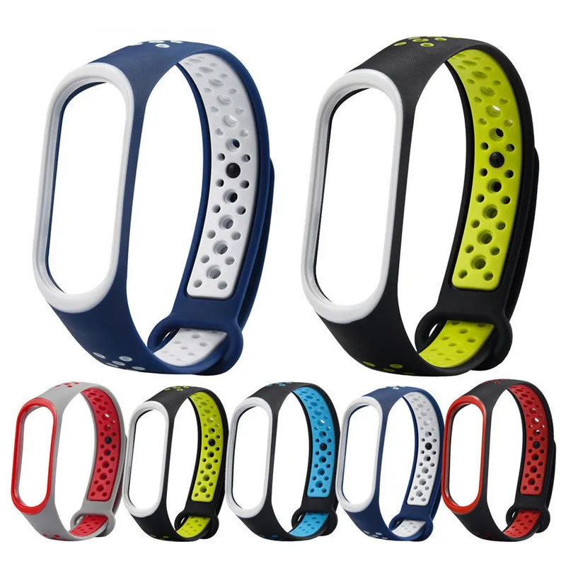 

1Pcs Multicolor Silicone Wrist Band Strap Replacement Sport Wristband Strap For Xiaomi Mi Band 3 For Running Wrist Support