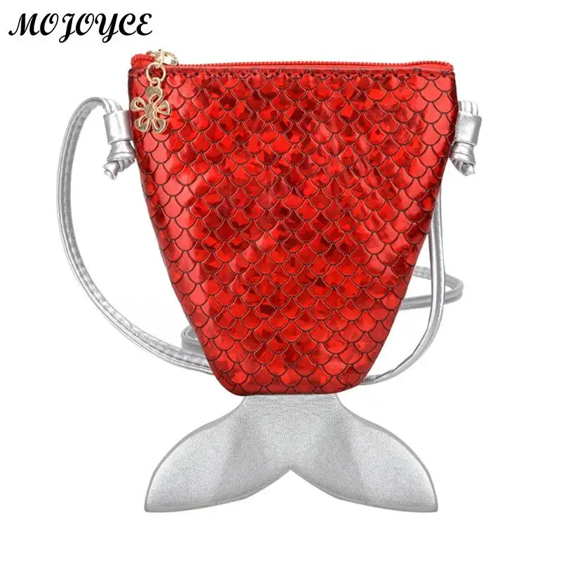 

Women Mermaid Tail Wallet Sequins Coin Purse Girls Crossbody Bags Sling Money Change Card Holder Purse Bag Pouch For Kids Gifts