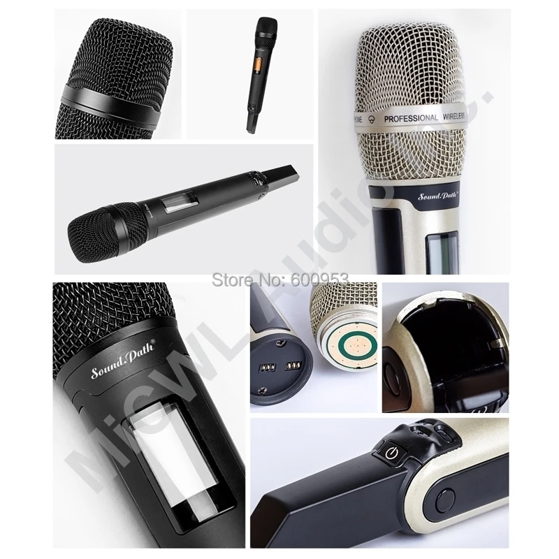 MiCWL Pro SKM9000 200 канальный беспроводной микрофон Система 2 цвета шампанского золото Ограниченная серия