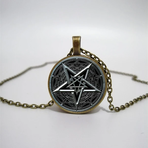 Wiccan плетеное ожерелье из стекла для мужчин и женщин ювелирные изделия с
