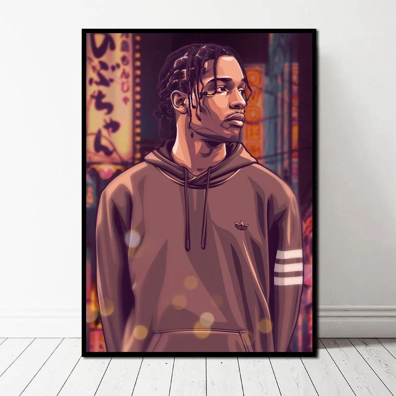Fashion ASAP ROCKY Music Singer Star Poster Art Canvas Poster Wall Picture for Living Room No Frame Fashion ASAP ROCKY Music Singer Star Poster Art Canvas Poster Wall Picture for Living Room No Frame