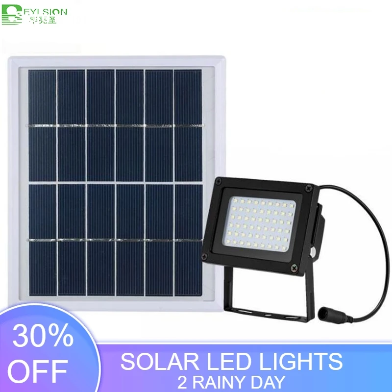 

BEYLSION New Solar LED Floodlight Spotlight Street Light IP65 Waterproof 54LED Light control Outdoor Light for Wall Road lamp