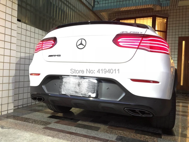 Для Benz GLC C e класс C207 купе 2014 2017 W212 W213 CLA W205 X253 C180 C200 Сталь глушитель выхлопную трубу