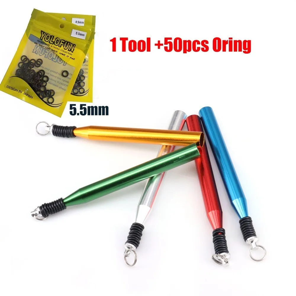 

14cm senko O ring Tool bass pike Fishing accessories tackle Senko Worm Wacky Neko Rig With 50pcs O Ring Fishing tackle set