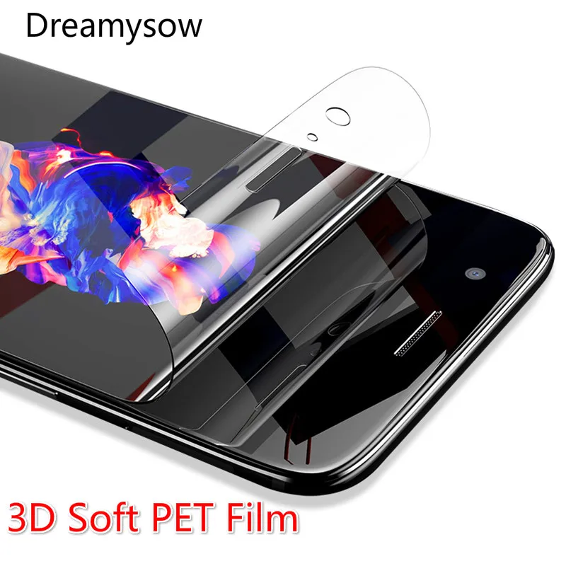 

3D Curved Full Cover Soft PET Film for Oneplus 7 Pro 6 5 5T 3 3T Film Screen Protector for One Plus 7 Pro (NOT Tempered Glass)