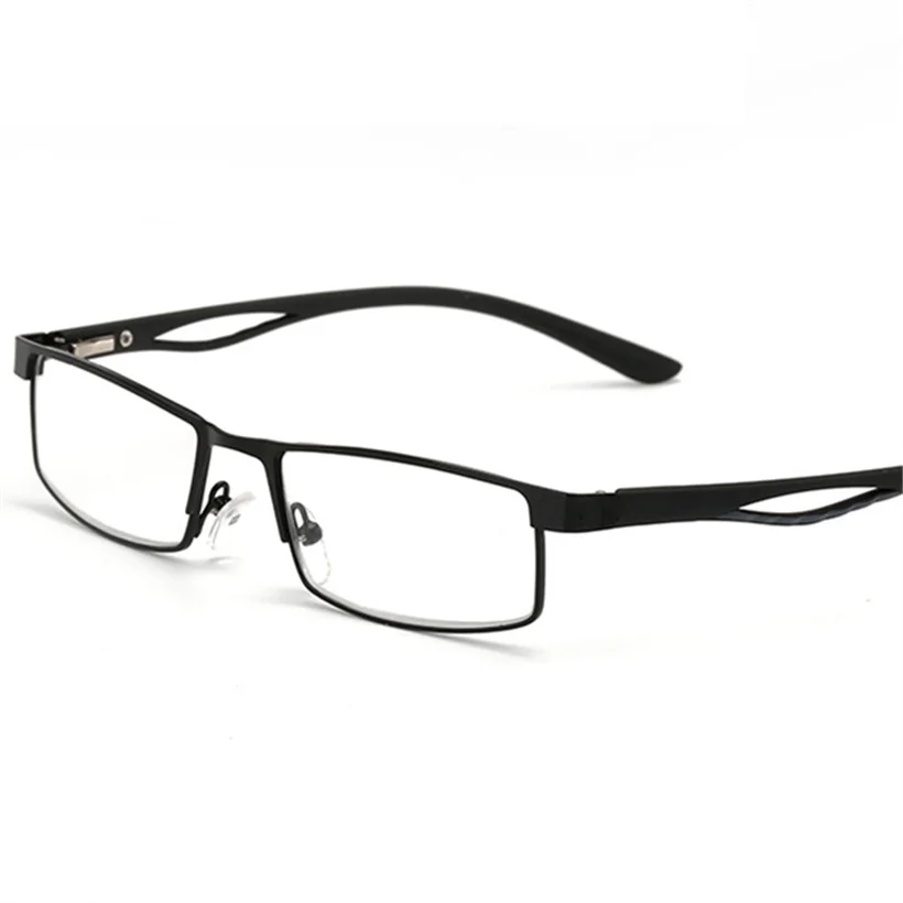 

XojoX Men Business Reading Glasses Women Alloy Prescription Eyewear Rectangle Hyperopia Presbyopia Glases +1.0 1.5 2.0 2.5 3.0