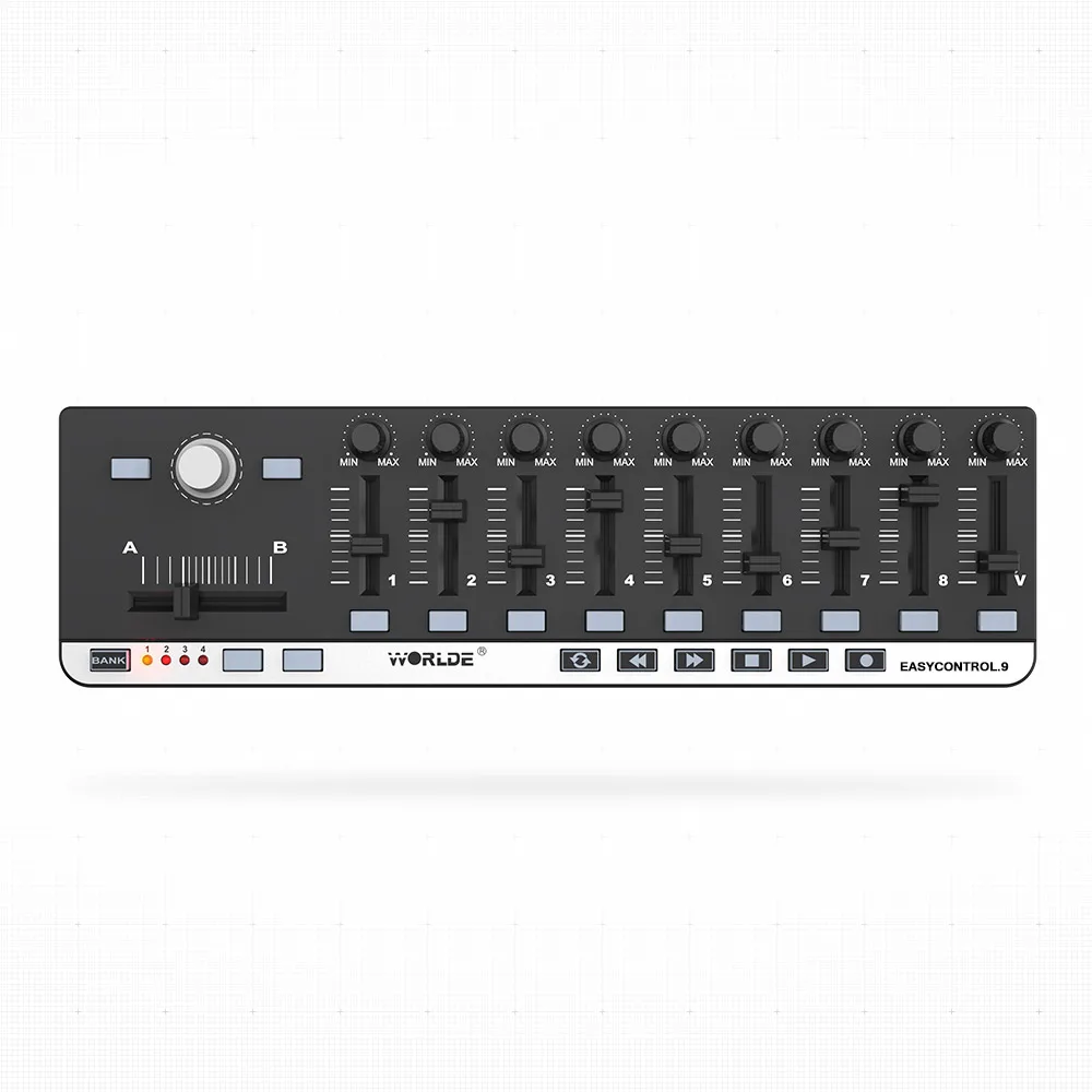 

High Quality EasyControl. Mini USB 9 Portable midi keyboard 4 Programmable Memory Banks high quality usb