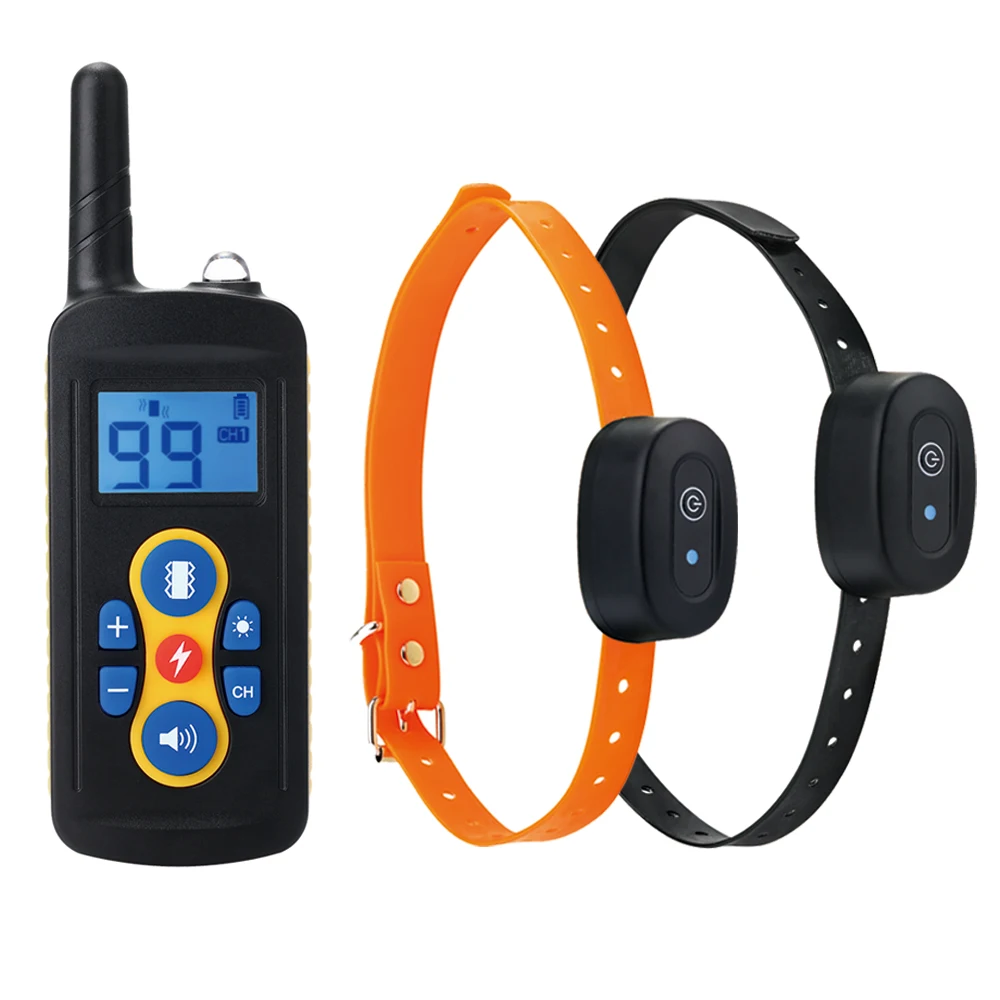 

1pc Waterproof Dog Training Collar 500m Remote Range Vibration/Electric Shock/Sound Control Electronic Bark Stopper Device