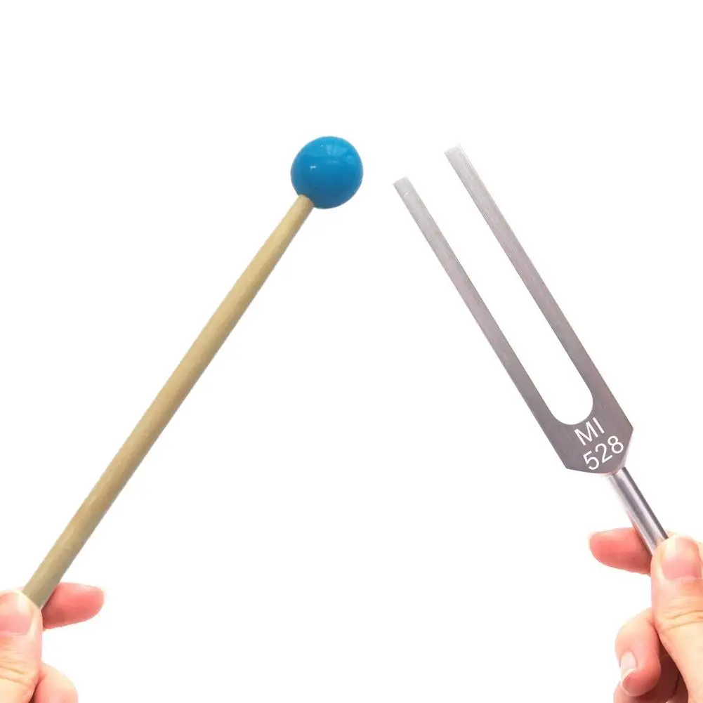 

Tuning Fork 528 MI for DNA Repair Healing 528hz Tuner With Silicone Hammer and Cleaning Cloth Healing Musical Instrument