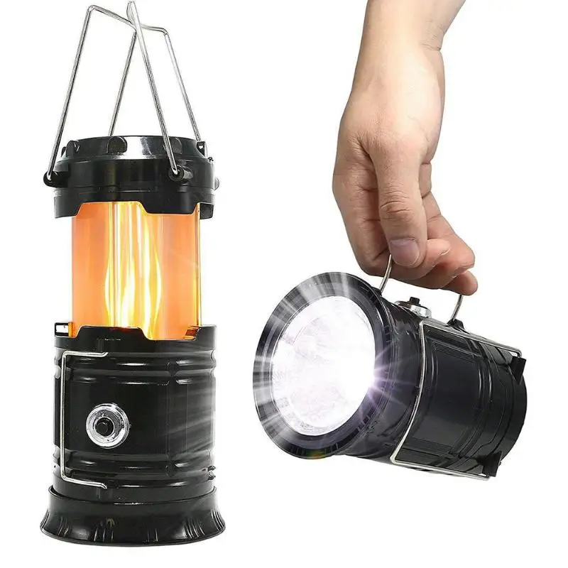 

LED Portable Lantern Collapsible Tent Light Lamp 3 Modes LED Flashlights 3*AA Emergencies Camping Lamp