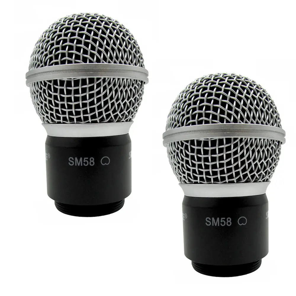 2 Pack SM58s Mic Cardioid Dynamic Cartridge Capsule for SLX2 Wireless