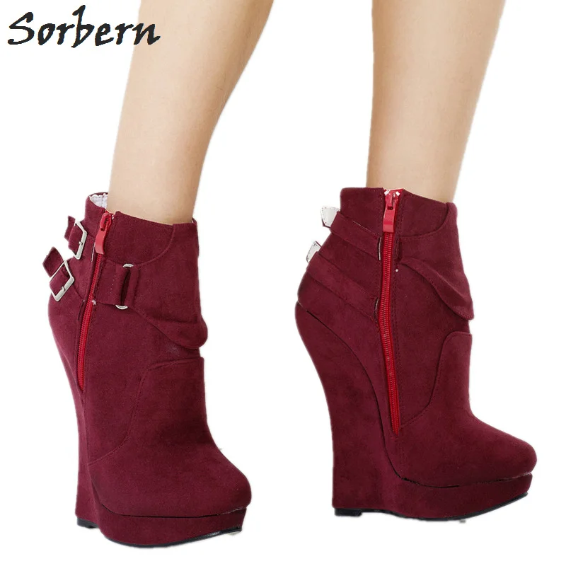 Sepatu Platform Hitam|Ankle Boots 