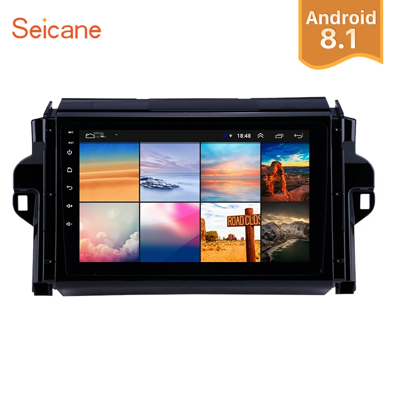 

Seicane 9" Android 8.1 Touchscreen Car Radio GPS Navigation Stereo For 2016 2017 2018 Toyota Fortuner Multimedia Player 1+16G