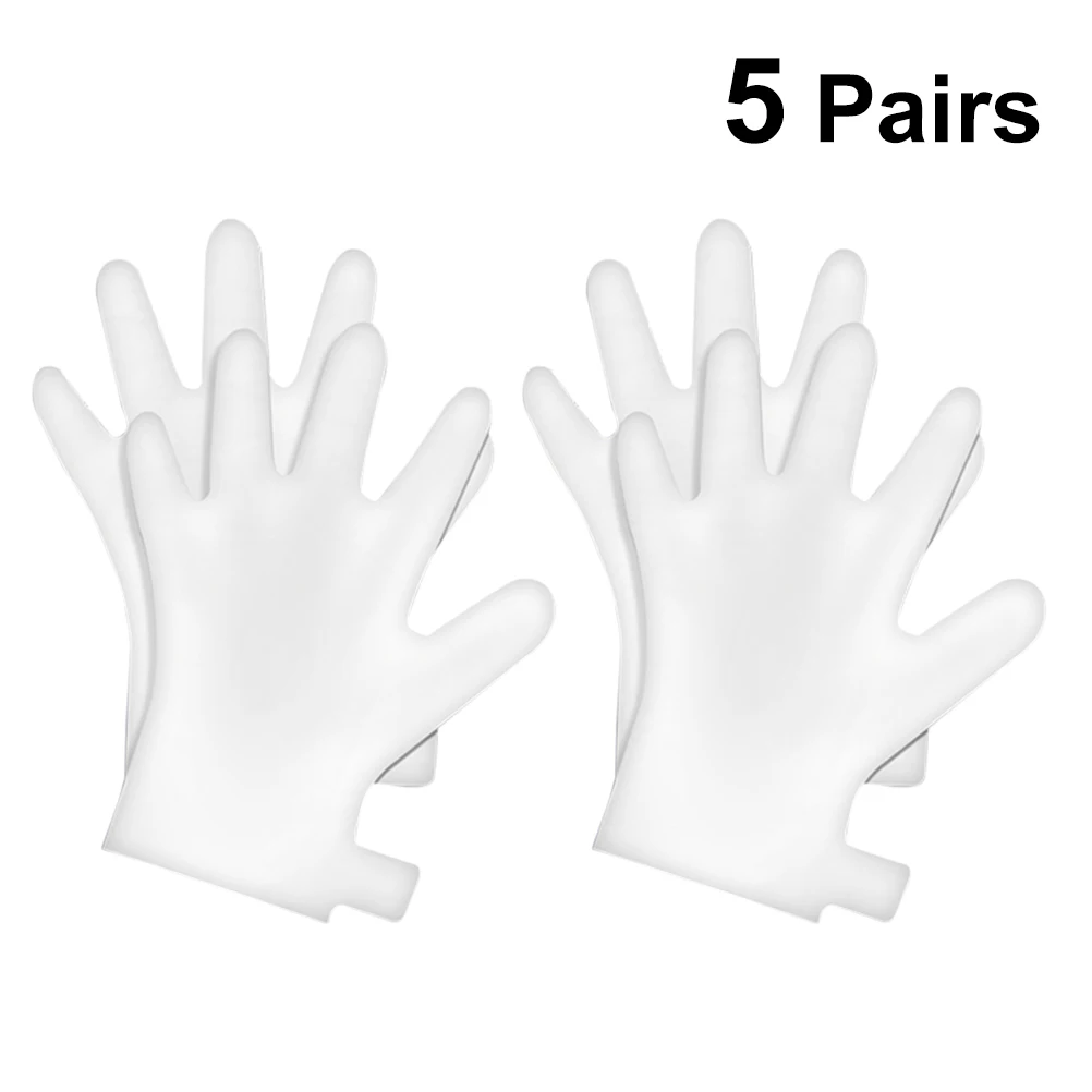 5 пар Отбеливание Отшелушивающий пилинг питают руки перчатки для спа сухой чувствительной кожи увлажняющий