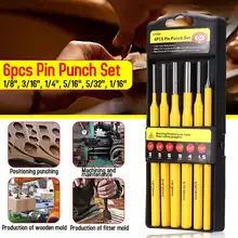 6 шт. булавки набор для перфорации набор обработки обслуживания деревянный слесарь плесень перфоратор