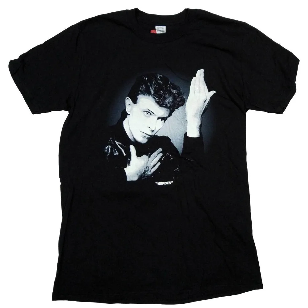 

Hot Sale Fashion David Bowie T Shirt - Heroes 100% Official Fully Licensed Bowie Tee Awesome New Brand Casual Clothing