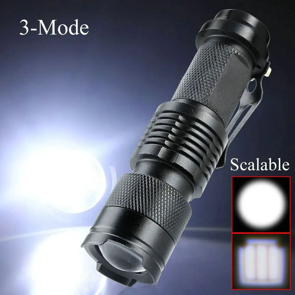 Clearance Bicycle Flashlight Q5 LED Zoomable Cycling Front Light Waterproof 2000 Lumens Bike Headlight Torch with 360 Mount 3 Modes 3