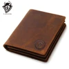 2024 Vintage Crazy Horse Handmade Leather Men Wallets Multi-Functional Cowhide Coin Purse Genuine Wallet For 1