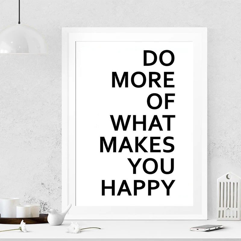 

1PCS Nordic Life Quote Art Print Poster Wall Picture Canvas Painting Home Decor