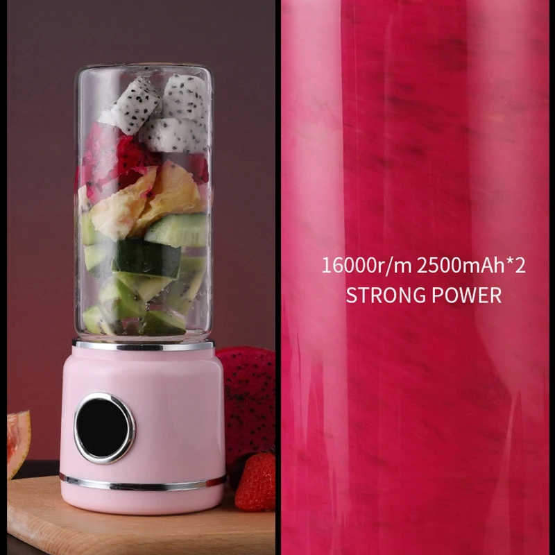 Portable Blender Usb Rechargeable Travel Blender Personal Blender For Shakes And Smoothies Fast Blending Detachable Cup