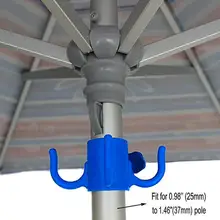 Пляжный зонтик крюк гвоздь четыре ноги крючки сад зонтик пластиковые Четыре Зубца вешалка