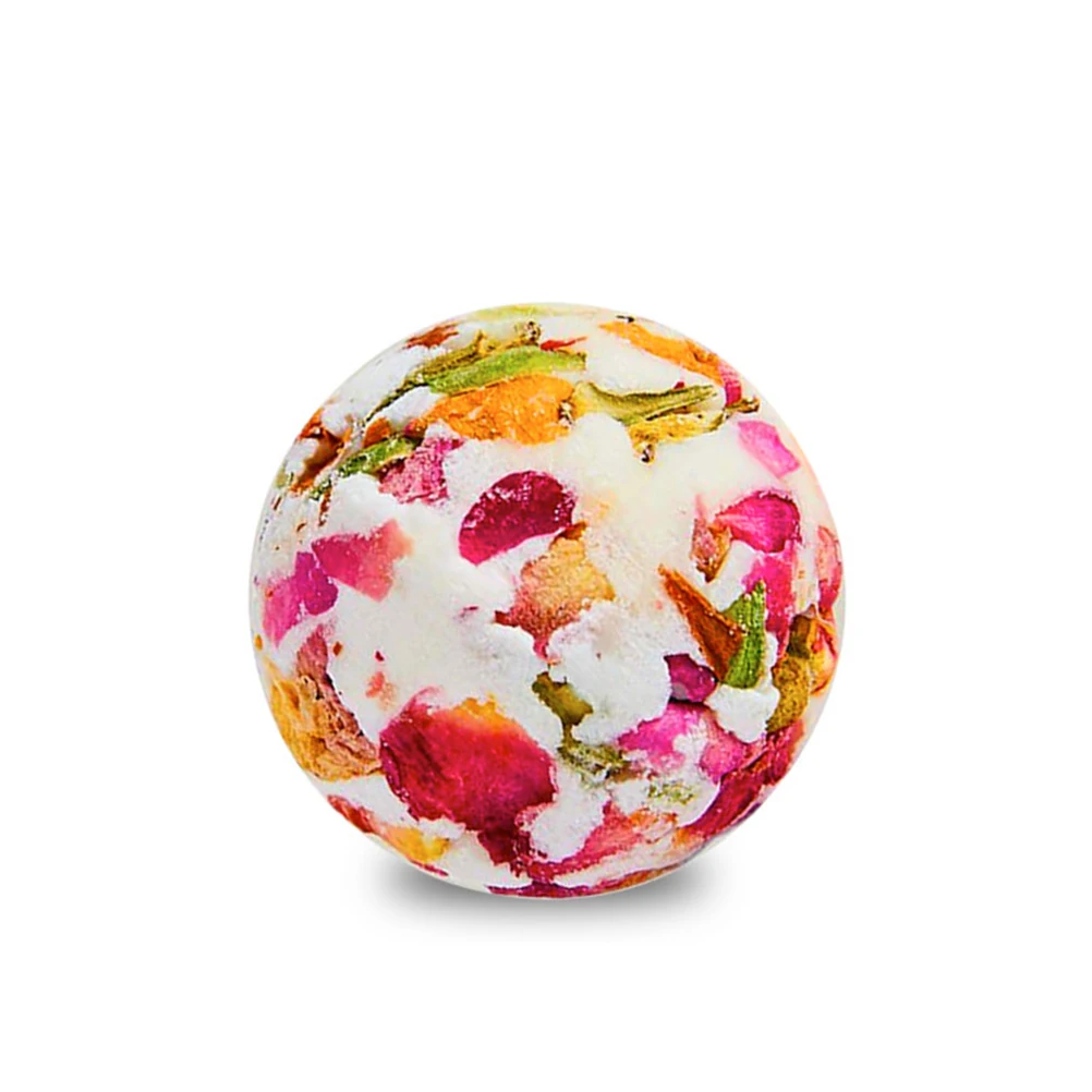 

1 pc Bath Ball Natural Bubble Deep Sea Essential Oil French Rose Fragrance Bath Salt Bath Bombs for Women Skin Care Household
