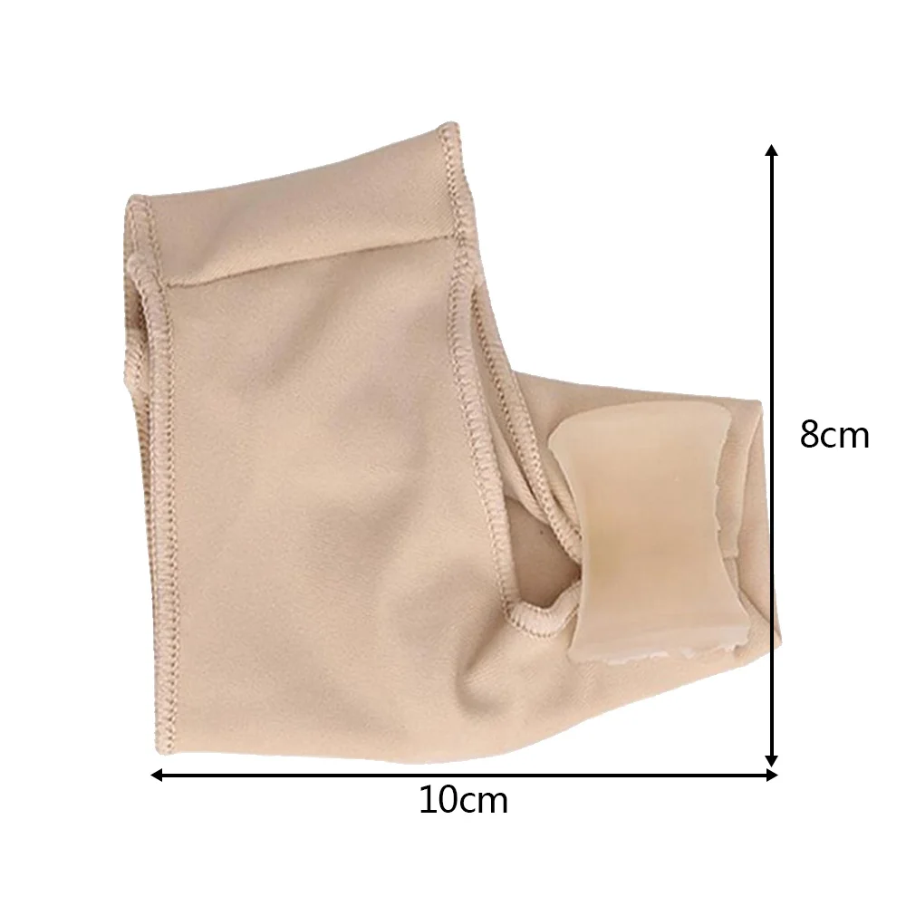 Foot Care Tool 2pcs Silicone Hallux Valgus Straightener Fabric Gel Toe Bunion Corrector Pad Protector
