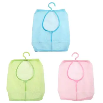 

Multi-Purpose Clothes Storage Dry Shelf Mesh Bag Kitchen Bathroom Organizer Hanger Net PP+Polyester Clothesline Storage
