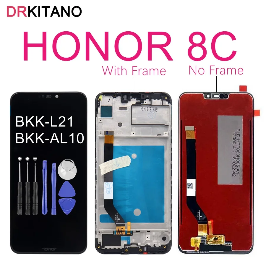 Original Huawei Honor 8C LCD Display Touch Screen Digitizer Assembly