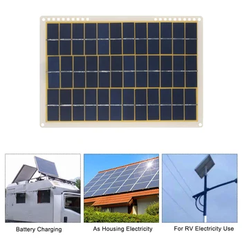 

New 15W DC5V/DC18V Portable Solar Power Energy Charging Panel USB Interface Waterproof Necessities for Camping Hiking Climbing