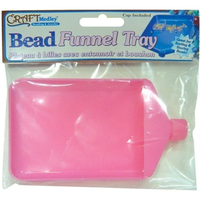 Multicraft Imports Bead Funnel Tray W/Cap