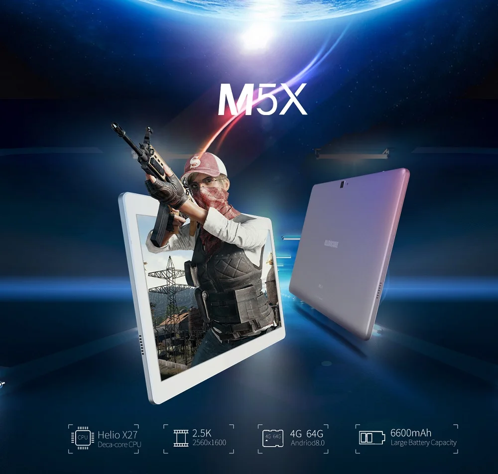 Оригинальная коробка Alldocube M5X 4 Гб ram 64 Гб rom MT6797X Helio X27 Deca Core 10,1 дюймов Android 8,0 Dual 4G планшет