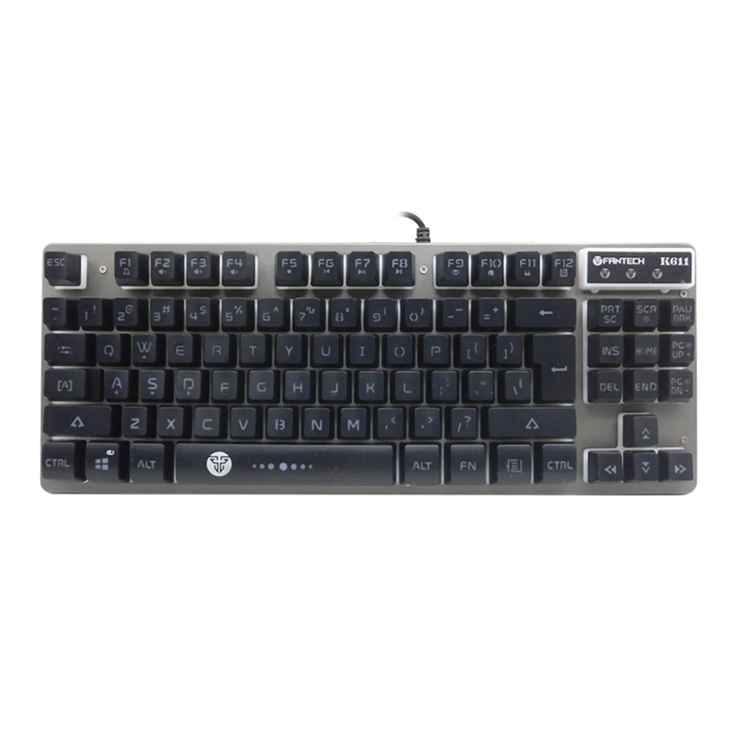 

OPQ-Fantech K611 Gaming Keyboard Usb Wired Keyboard Computer Office Keyboard Rgb Backlit Anti-Ghost 87 Keys For Computer Lapto