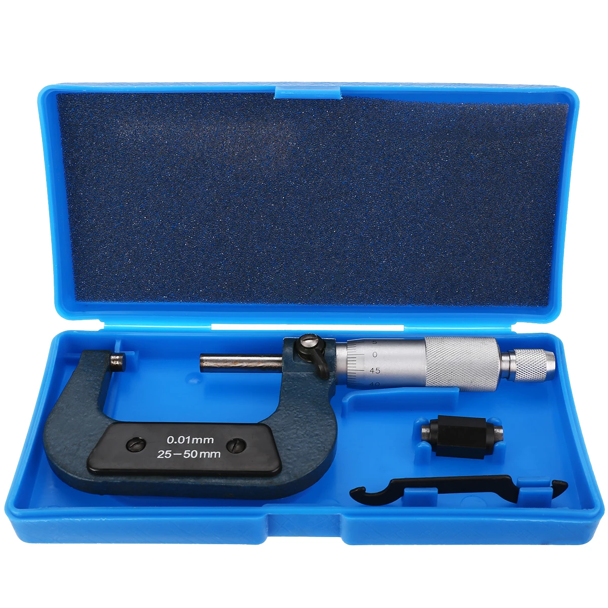 

25-50mm Outside Micrometer Precision 0.01mm Accuracy Metric External Micrometer Gauge Caliper Measuring Instrument Tool