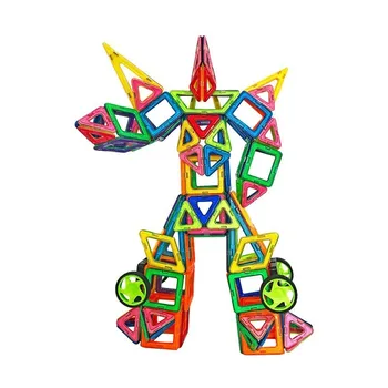 

Large Size Magnetic Design Building Blocks Of Plastic Magnetic Tiles Construction Joint Educational Toys For Children