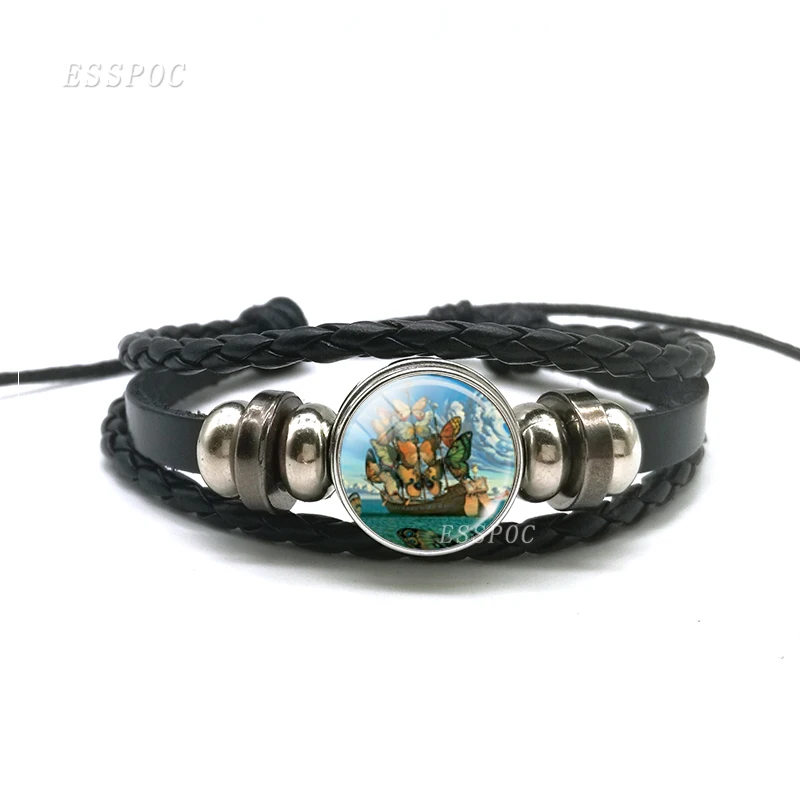 Новые браслеты на запястье с абстрактным изображением стеклянный кабошон сделай