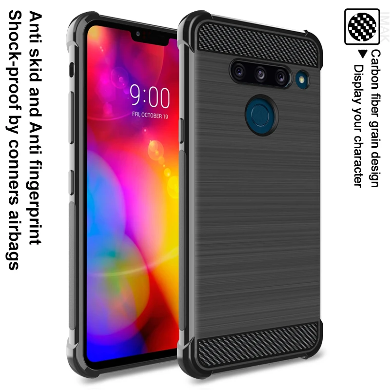 

Airbag shockproof for LG G8S ThinQ Case Imak Vega soft TPU Back cover Anti Fingerprint Silicone Cases Silicon Phone protection
