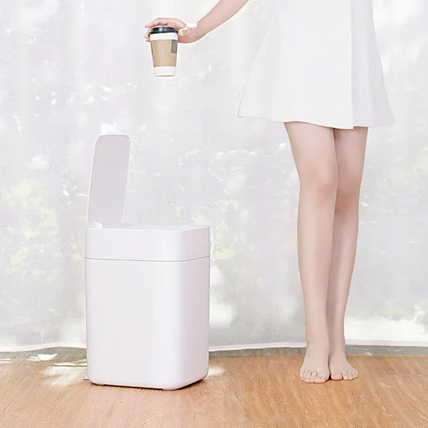 

Xiaomi Mijia Original Townew T1 Smart Trash Can Motion Sensor Auto Sealing LED Induction Cover Trash 15.5L Ashcan Bins