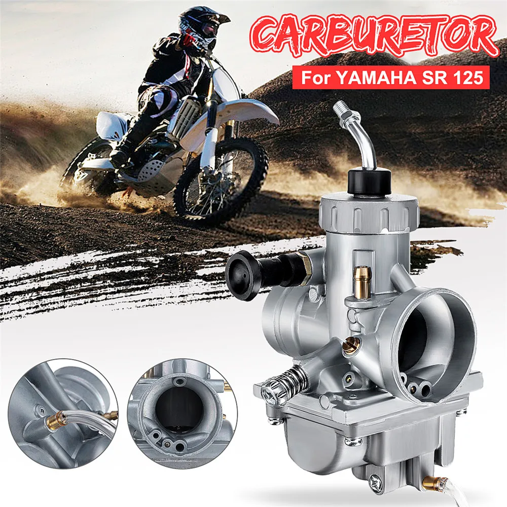 Новый серый металлический карбюратор мотоцикла для YAMAHA SR 125 цельнометаллический