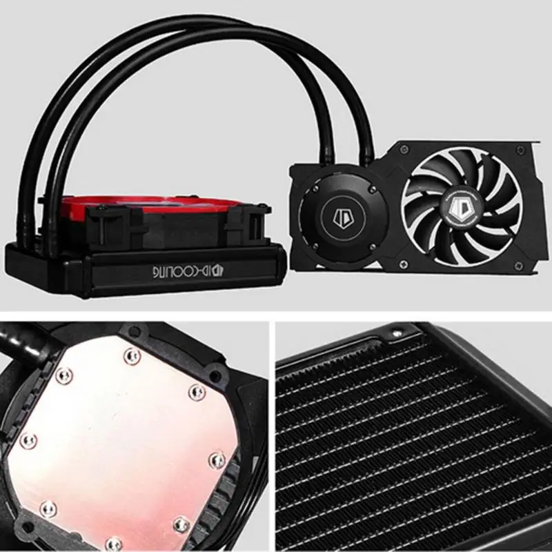 90% OFF  ALLOYSEEY 4pin PC Case Water Cooling Computer Integrated Water Cooling Cooler CPU Fan 120mm For GeF