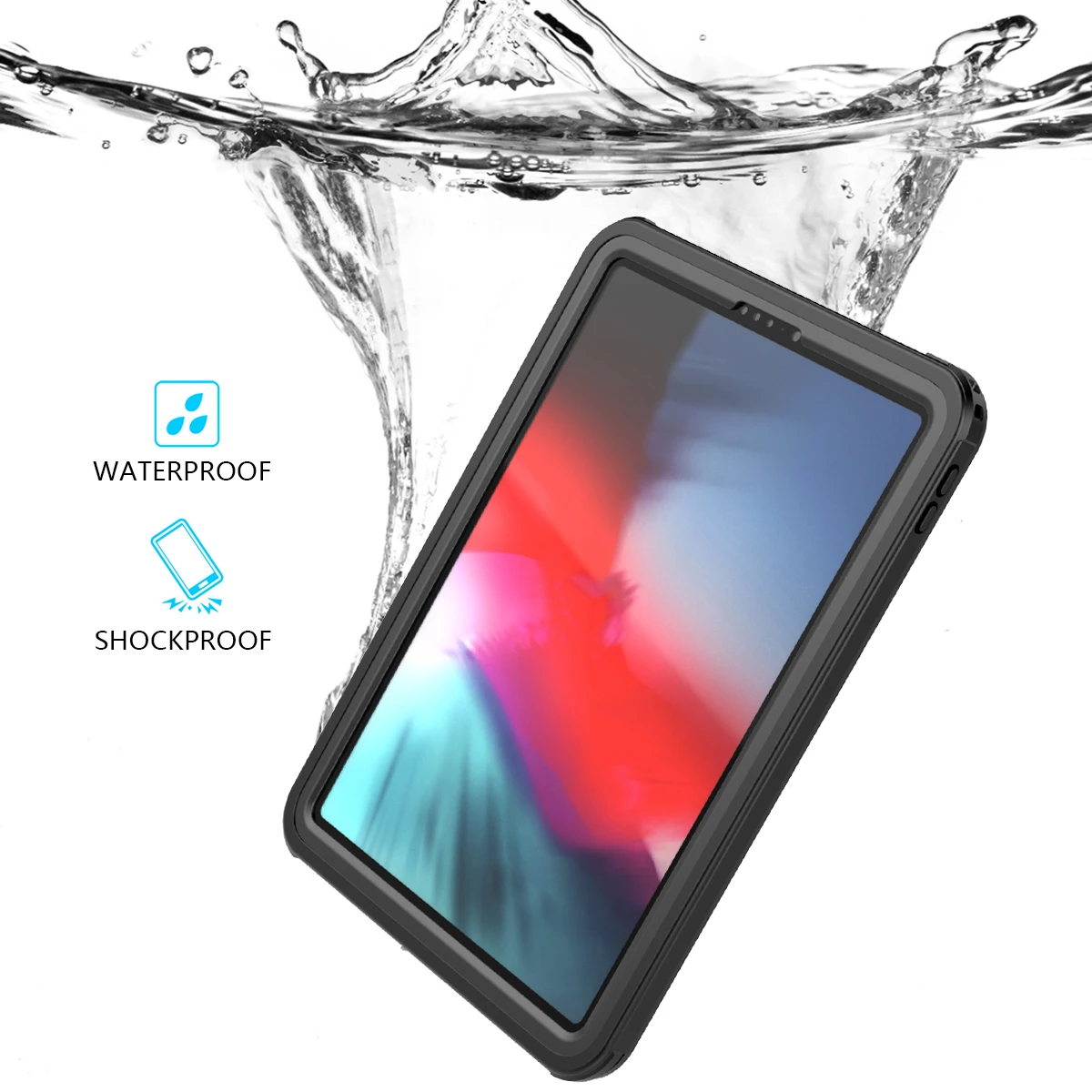 

For iPad Pro 11 Inch 2018 Tablet Case Waterproof Underwater Rain Snow Dust Proof Protective Slim Cover For iPad Pro 11" Fundas