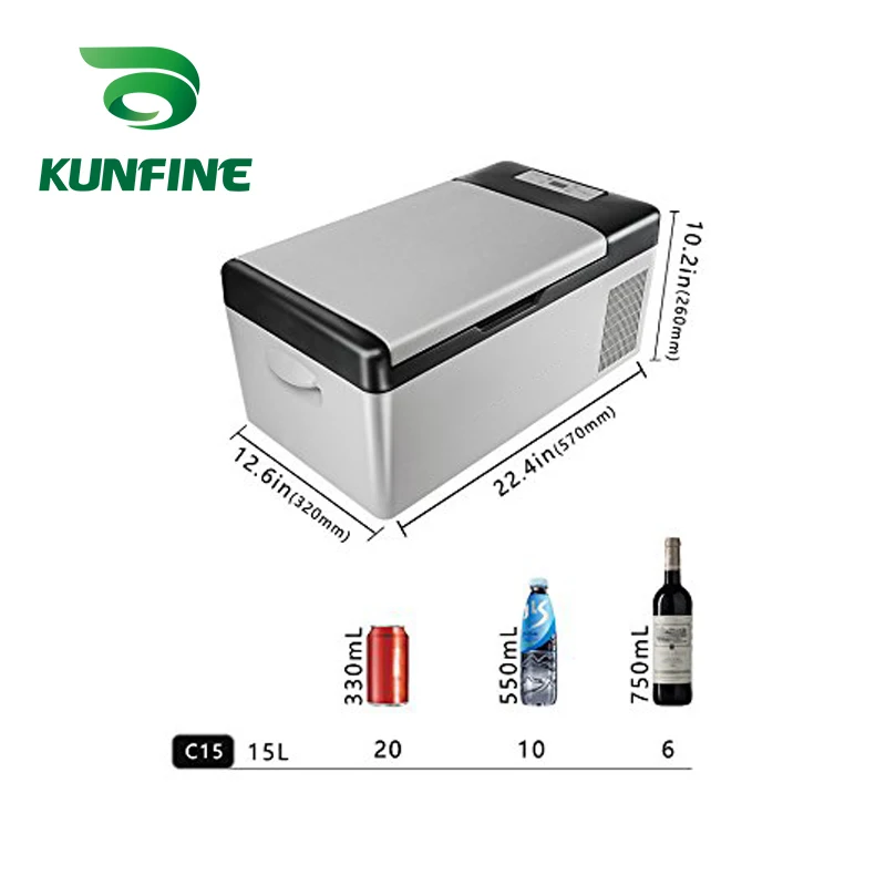 Автомобильный холодильник KUNFINE 110 240 В переменного тока 15 л Многофункциональный