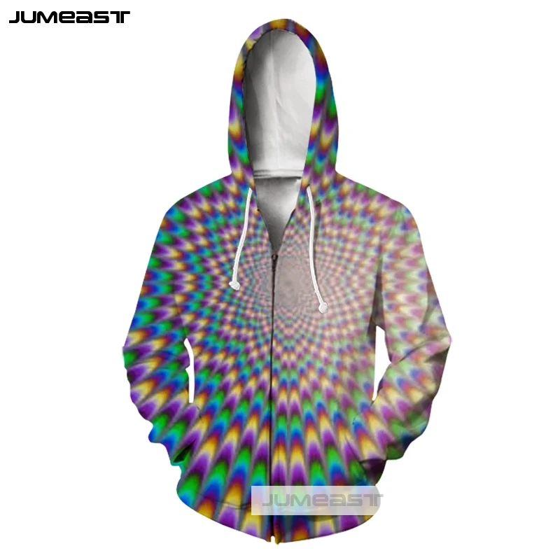 Jumeast Мужская/Женская 3D толстовка на молнии с принтом космоса спортивная куртка